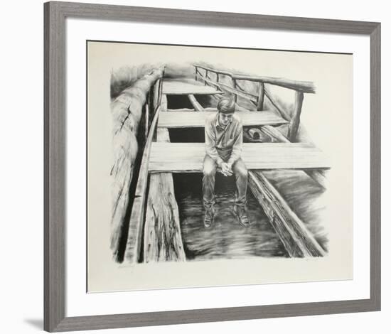 Boy on the Bridge-Harry McCormick-Framed Collectable Print