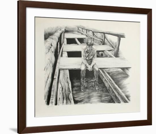 Boy on the Bridge-Harry McCormick-Framed Collectable Print