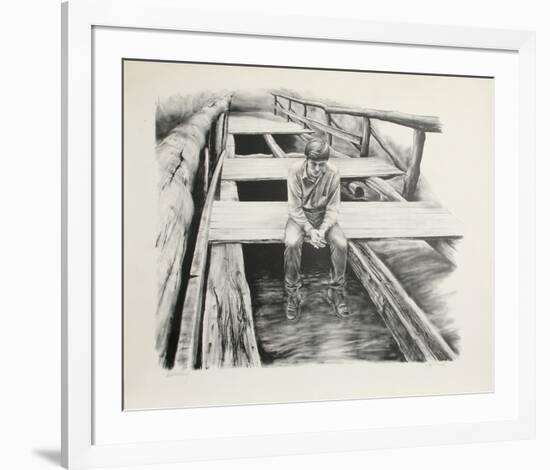 Boy on the Bridge-Harry McCormick-Framed Collectable Print