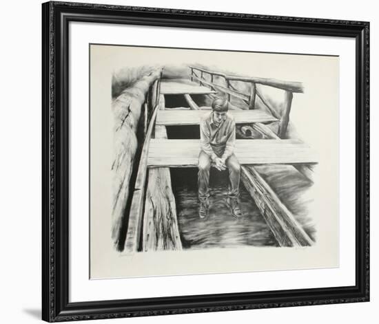 Boy on the Bridge-Harry McCormick-Framed Collectable Print