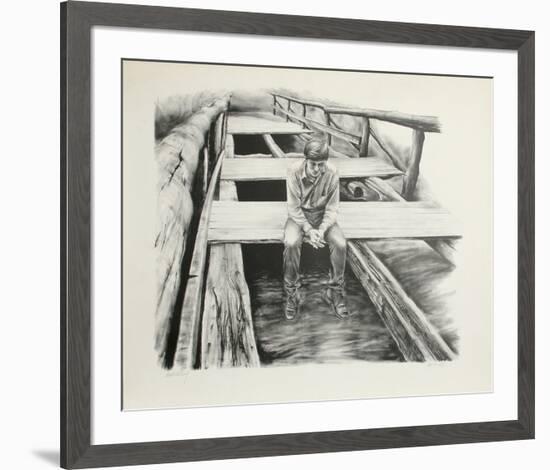 Boy on the Bridge-Harry McCormick-Framed Collectable Print