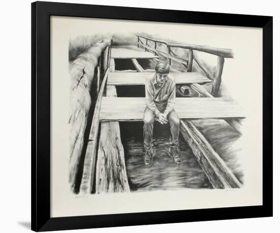 Boy on the Bridge-Harry McCormick-Framed Collectable Print