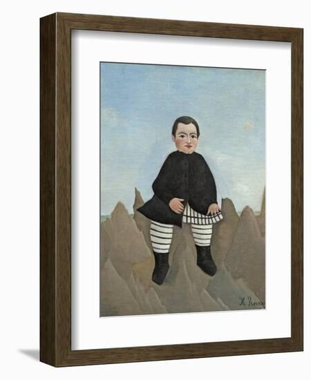 Boy on the Rocks, 1895-97-Henri Rousseau-Framed Giclee Print
