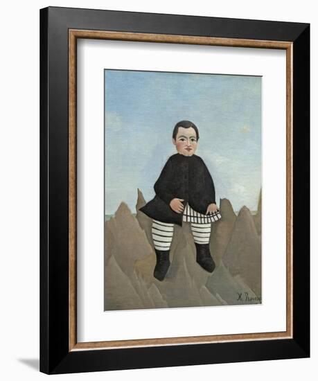 Boy on the Rocks, 1895-97-Henri Rousseau-Framed Giclee Print