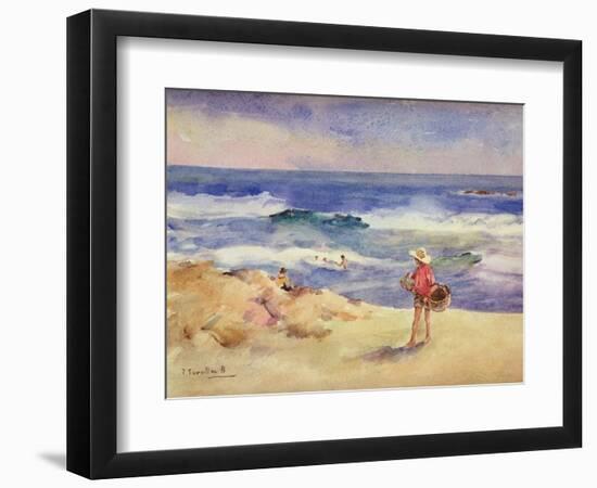 Boy on the Sand-Joaquín Sorolla y Bastida-Framed Giclee Print