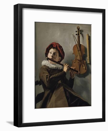 Boy Playing the Flute-Judith Leyster-Framed Giclee Print