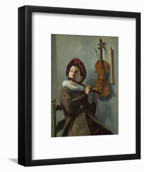 Boy playing the flute-Judith Leyster-Framed Giclee Print