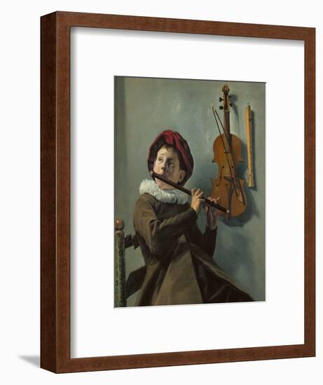 Boy playing the flute-Judith Leyster-Framed Giclee Print