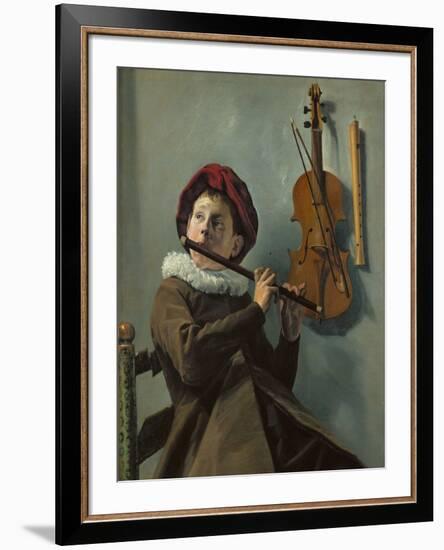 Boy playing the flute-Judith Leyster-Framed Giclee Print