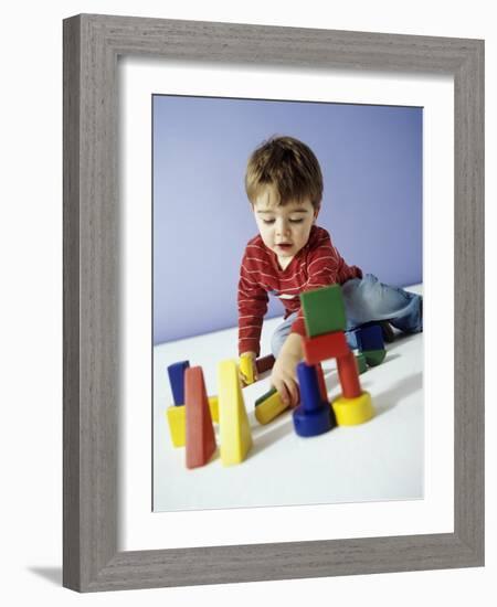 Boy Playing-Ian Boddy-Framed Photographic Print