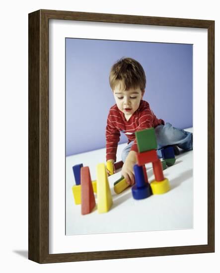 Boy Playing-Ian Boddy-Framed Photographic Print