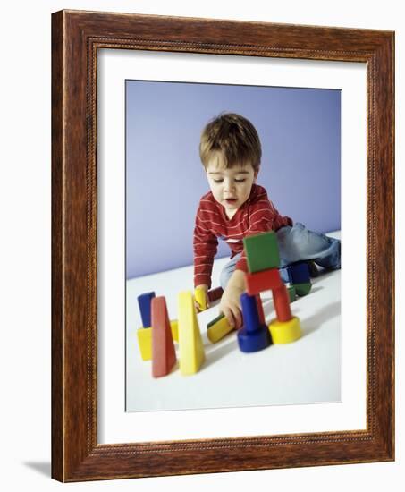 Boy Playing-Ian Boddy-Framed Photographic Print