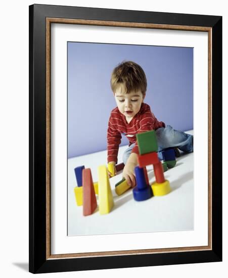 Boy Playing-Ian Boddy-Framed Photographic Print