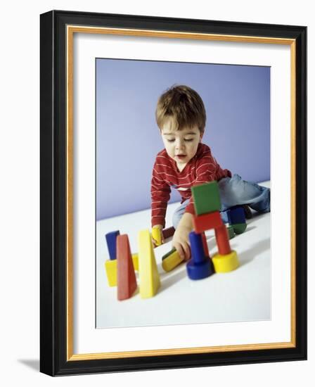 Boy Playing-Ian Boddy-Framed Photographic Print
