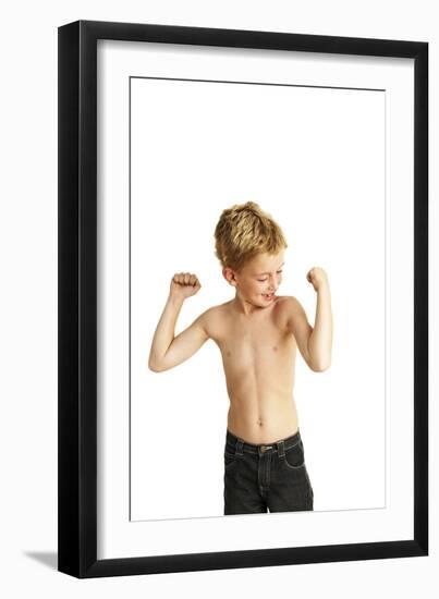 Boy Posing-Ian Boddy-Framed Photographic Print