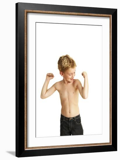 Boy Posing-Ian Boddy-Framed Photographic Print