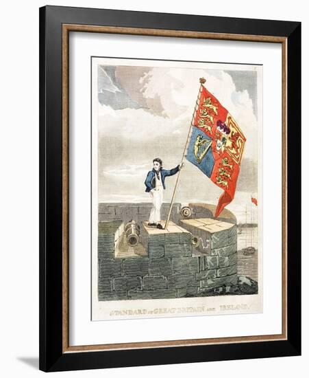 Boy Raising the Royal Standard-null-Framed Giclee Print