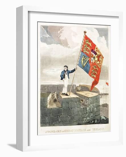 Boy Raising the Royal Standard-null-Framed Giclee Print