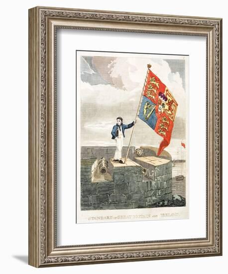 Boy Raising the Royal Standard-null-Framed Giclee Print