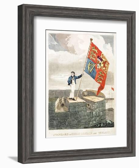 Boy Raising the Royal Standard-null-Framed Giclee Print