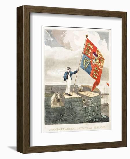 Boy Raising the Royal Standard-null-Framed Giclee Print