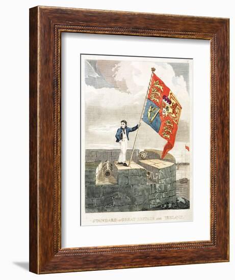 Boy Raising the Royal Standard-null-Framed Giclee Print