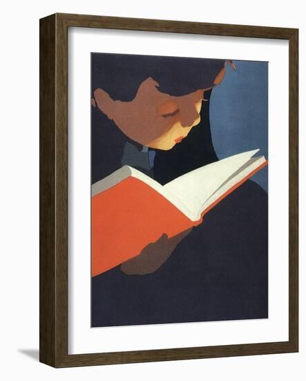 Boy Reading, 1925-null-Framed Giclee Print