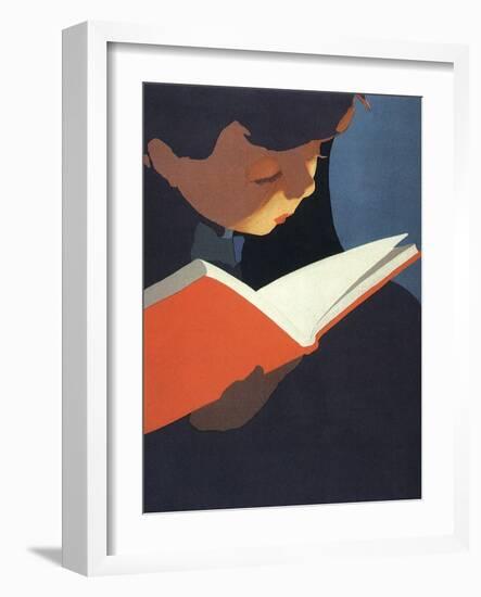 Boy Reading, 1925-null-Framed Giclee Print