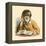 Boy Reading-English School-Framed Premier Image Canvas