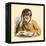 Boy Reading-English School-Framed Premier Image Canvas