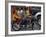 Boy Rides a Motorbike with Four Girls, as it Drizzles in Hyderabad, India-null-Framed Photographic Print