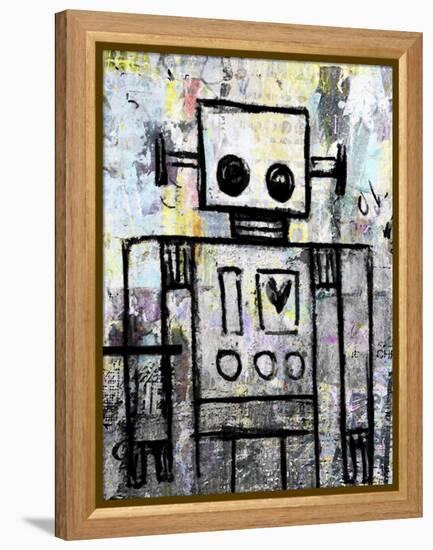 Boy Robot Color-Roseanne Jones-Framed Premier Image Canvas