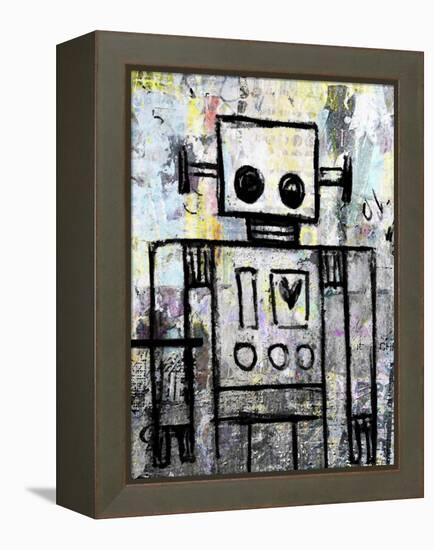 Boy Robot Color-Roseanne Jones-Framed Premier Image Canvas