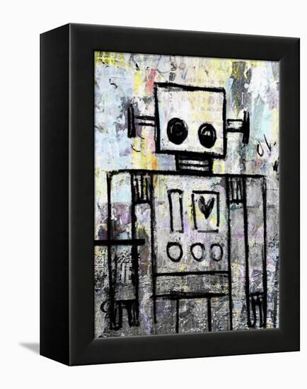 Boy Robot Color-Roseanne Jones-Framed Premier Image Canvas