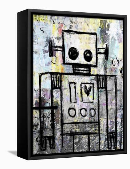 Boy Robot Color-Roseanne Jones-Framed Premier Image Canvas