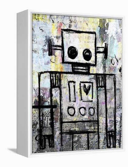 Boy Robot Color-Roseanne Jones-Framed Premier Image Canvas