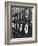 Boy Running Scoreboard at Griffith Stadium During the Baseball Game-Hank Walker-Framed Photographic Print