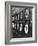 Boy Running Scoreboard at Griffith Stadium During the Baseball Game-Hank Walker-Framed Photographic Print