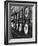 Boy Running Scoreboard at Griffith Stadium During the Baseball Game-Hank Walker-Framed Photographic Print