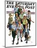 "Boy's Baseball Team," Saturday Evening Post Cover, April 17, 1926-Eugene Iverd-Mounted Giclee Print