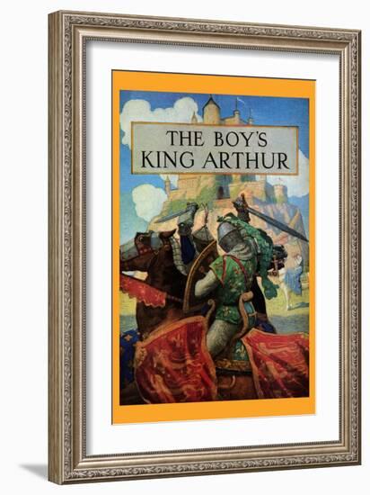 Boy's King Arthur-Newell Convers Wyeth-Framed Art Print