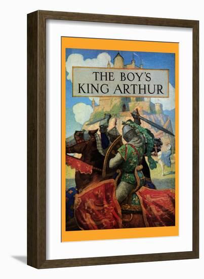 Boy's King Arthur-Newell Convers Wyeth-Framed Art Print