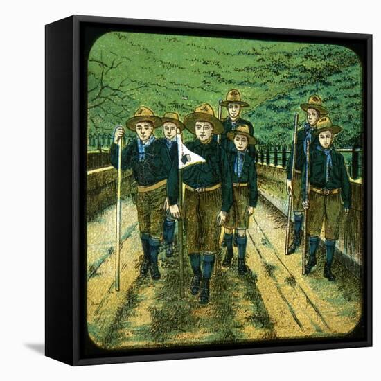 Boy Scouts, 20th Century-null-Framed Premier Image Canvas