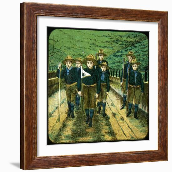 Boy Scouts, 20th Century-null-Framed Giclee Print