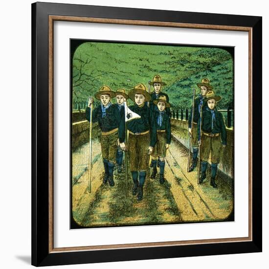 Boy Scouts, 20th Century-null-Framed Giclee Print