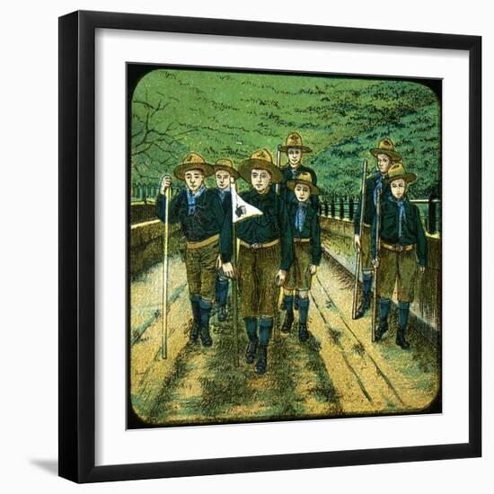 Boy Scouts, 20th Century-null-Framed Giclee Print