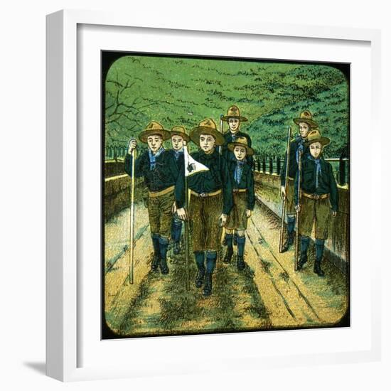 Boy Scouts, 20th Century-null-Framed Giclee Print