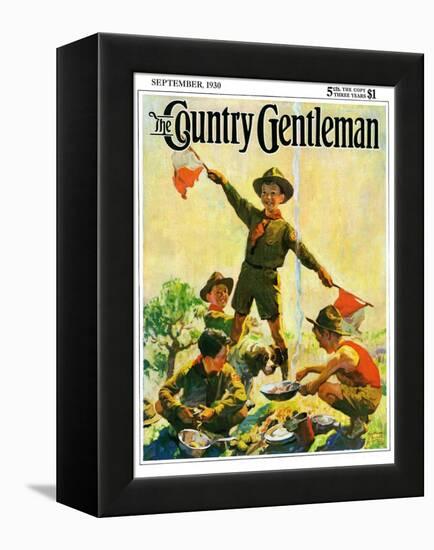 "Boy Scouts," Country Gentleman Cover, September 1, 1930-William Meade Prince-Framed Premier Image Canvas