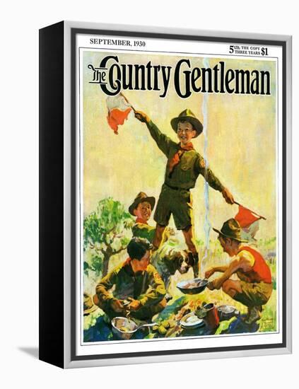 "Boy Scouts," Country Gentleman Cover, September 1, 1930-William Meade Prince-Framed Premier Image Canvas