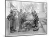 Boy Scouts making a fire for the visit of Sir Robert Baden-Powell to the White House, 1911-Harris & Ewing-Mounted Photographic Print